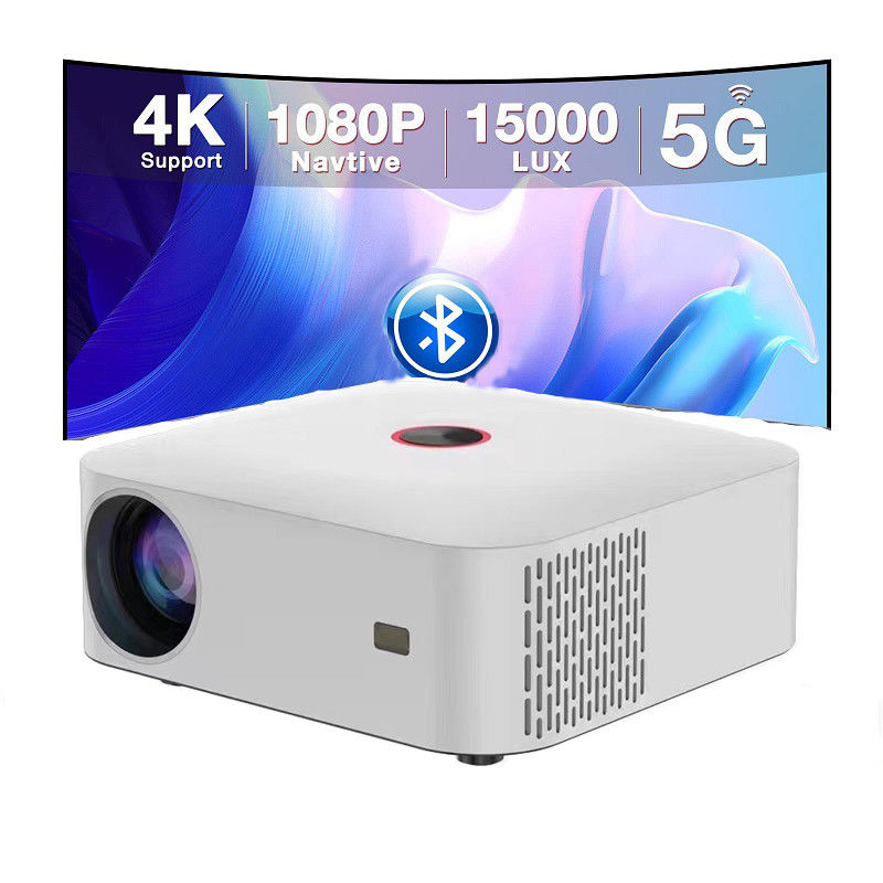پروژکتور هوشمند قابل حمل 200 ولت با صفحه نمایش LCD 5.0 اینچی، پروژکتور کوچک سبک سینمای خانگی