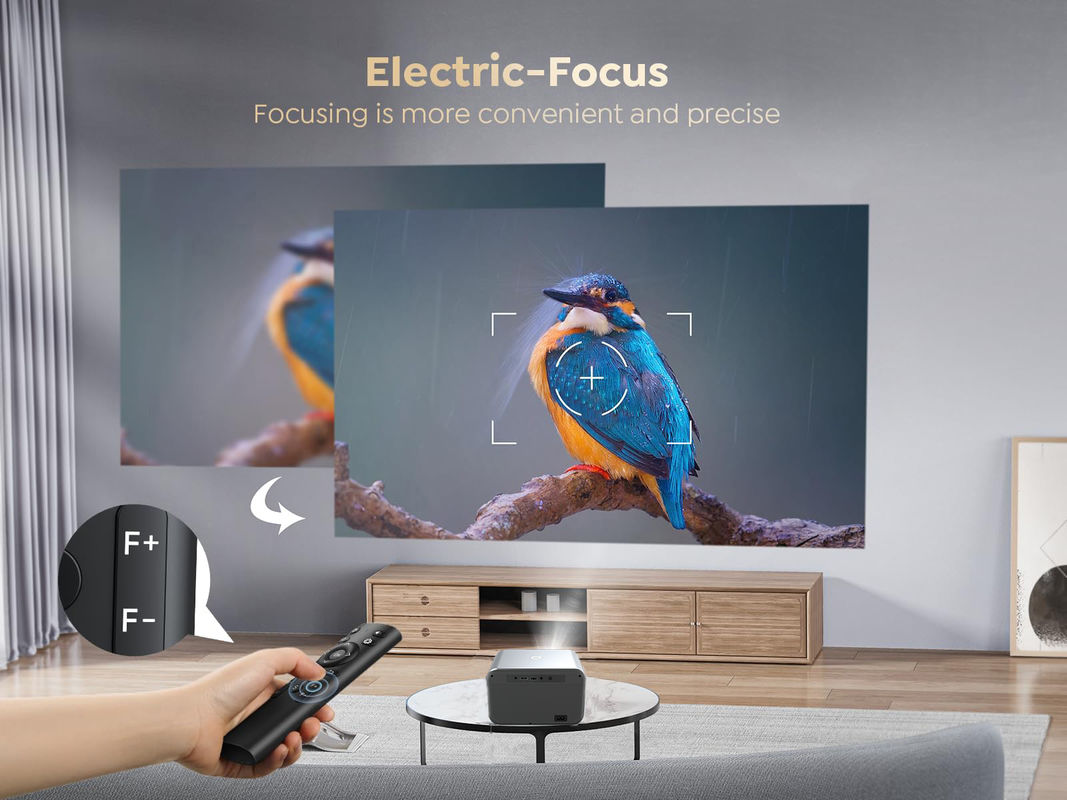 اندروید 9.0 محصول جدید فوکس الکتریکی LED + LCD HDMI پروژکتور 200 لومن