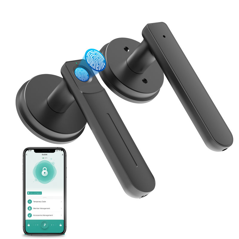 عملکرد اپلیکیشن، قفل درب اثر انگشت هوشمند، قفل درب بدون کلید با دسته، قفل درب اتاق خواب برای اتاق خواب / دفتر