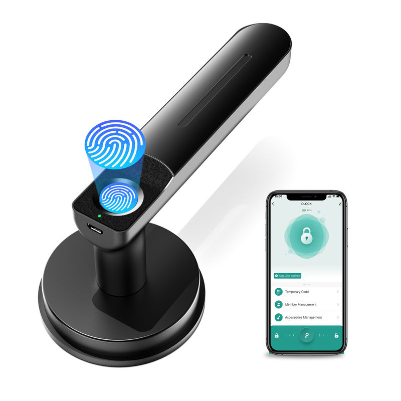عملکرد اپلیکیشن، قفل درب اثر انگشت هوشمند، قفل درب بدون کلید با دسته، قفل درب اتاق خواب برای اتاق خواب / دفتر