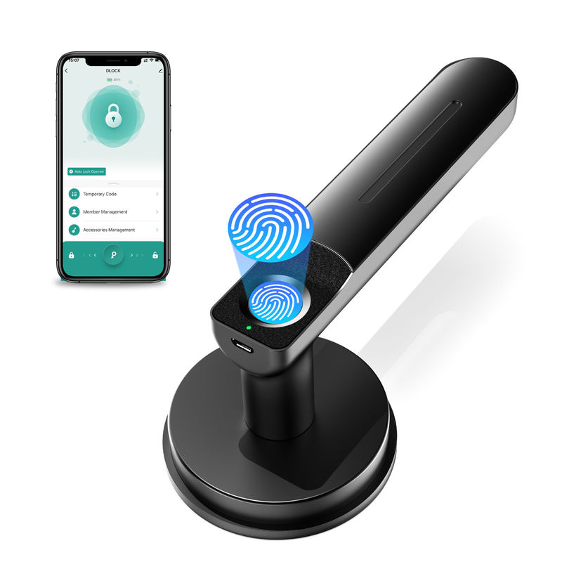 عملکرد اپلیکیشن، قفل درب اثر انگشت هوشمند، قفل درب بدون کلید با دسته، قفل درب اتاق خواب برای اتاق خواب / دفتر