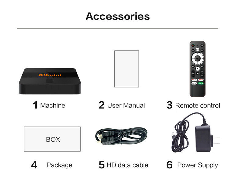 2024 ارزان ترین تلویزیون اندروید 9 ATV با BT Voice Remote 1G 8G X9mini