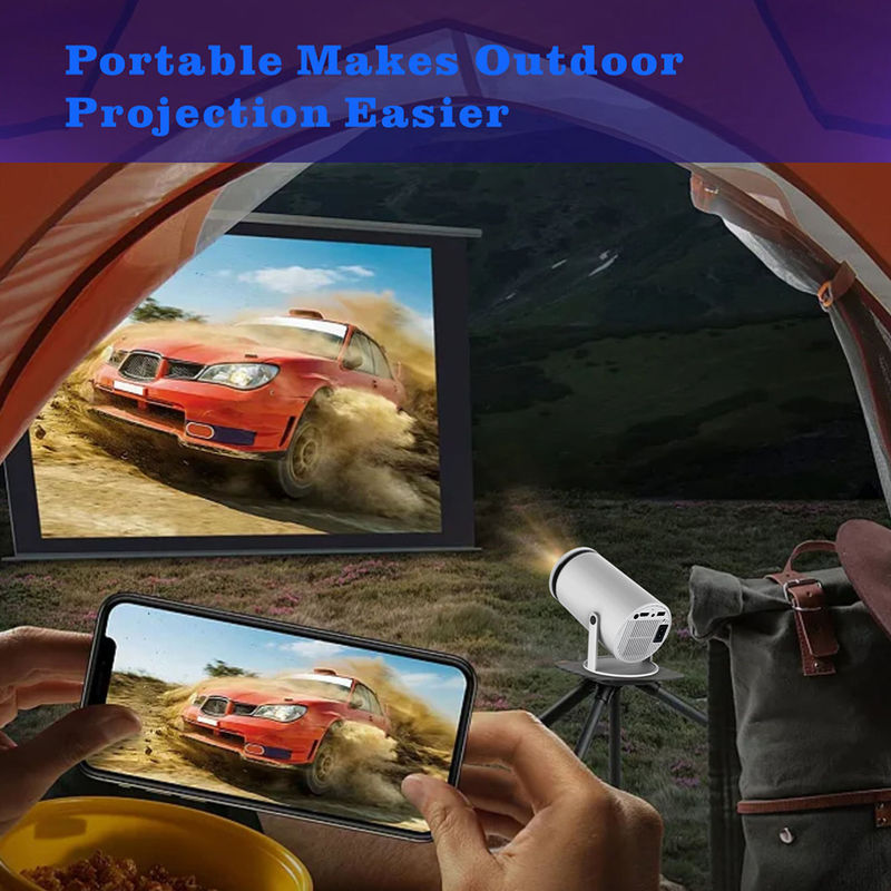 پروژکتور قابل حمل LCD HY300 با وضوح بومی 1280 * 720P 2.4G / 5G / BT41